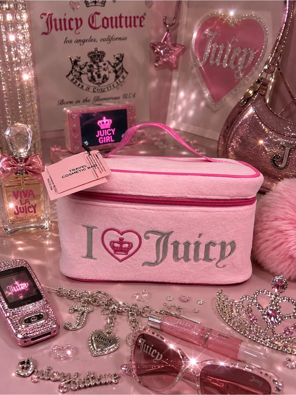 Juicy couture velour cosmetics gift set
